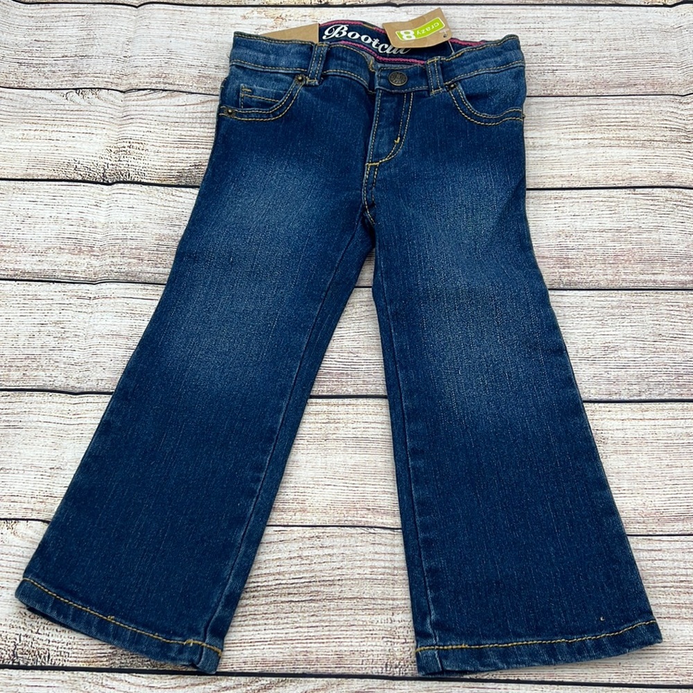 Crazy 8 Blue Jeans Adjustable Waist Bootcut Sz 2T
